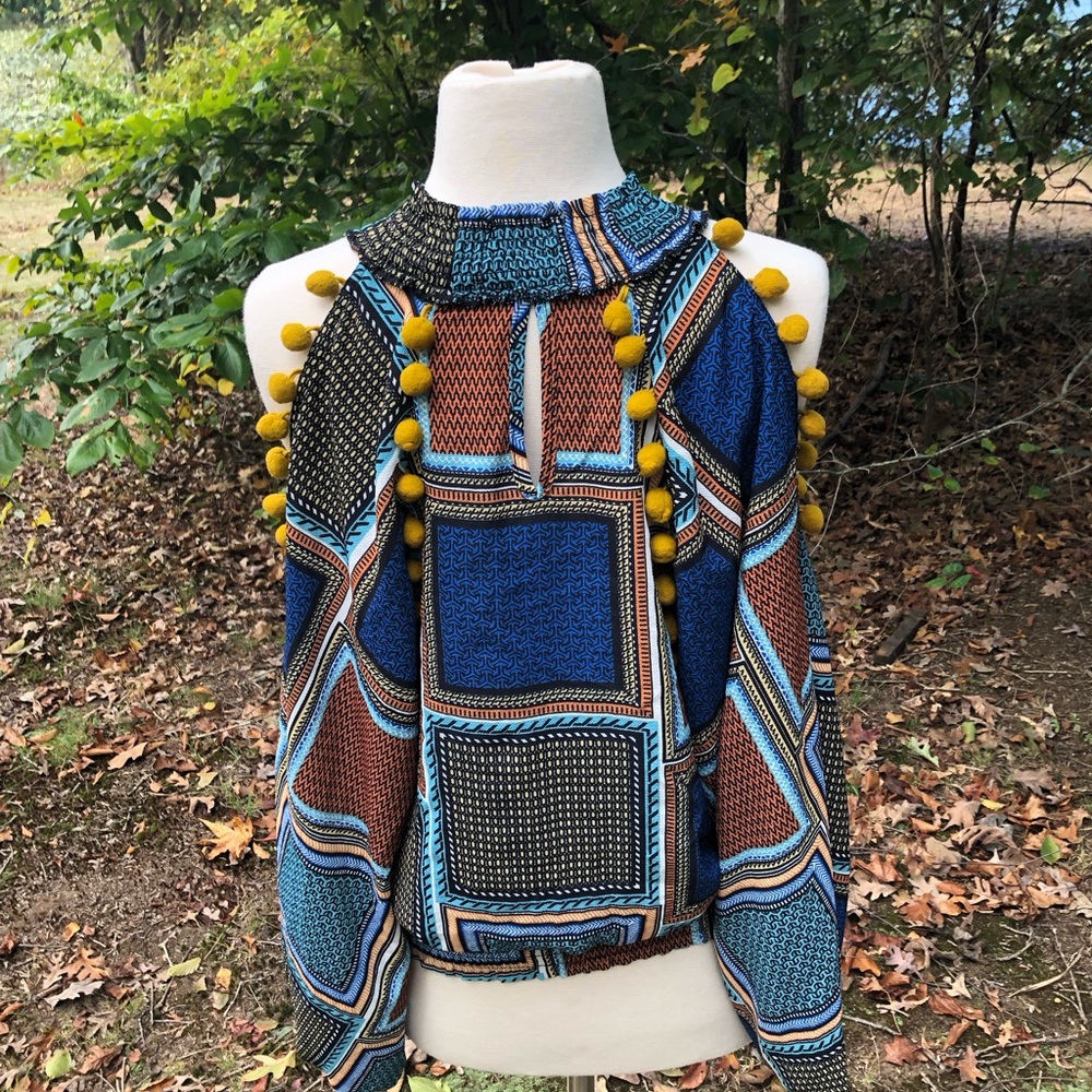 Stylish Patchwork Women's Blouse - image 2